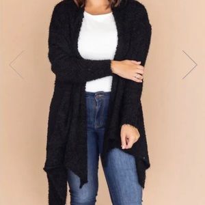 Pink Lily Heart Set on You Popcorn Cardigan